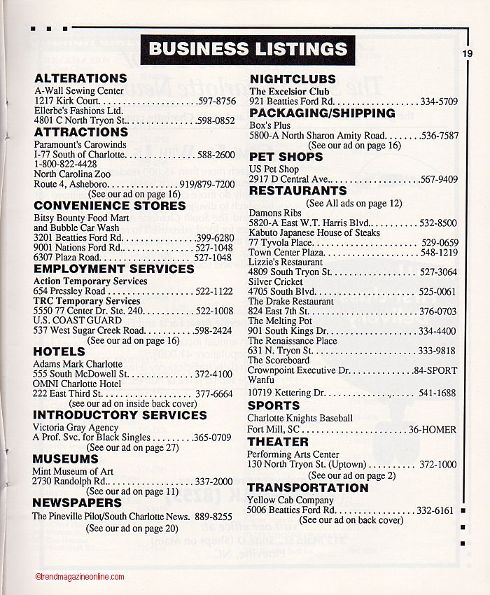 Trend Magazine Online Winter 1993 Pic